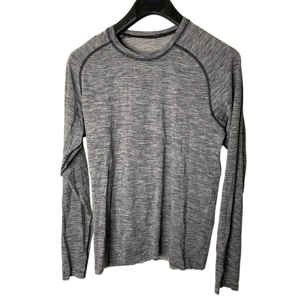 Lululemon metal vent long sleeve t shirt gray men's size medium